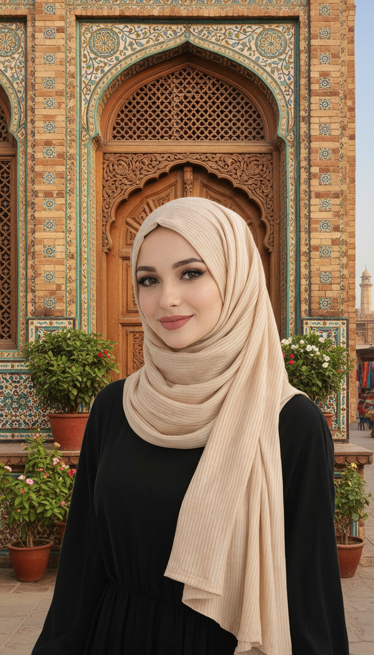 Clocque Striped Jersey Hijab