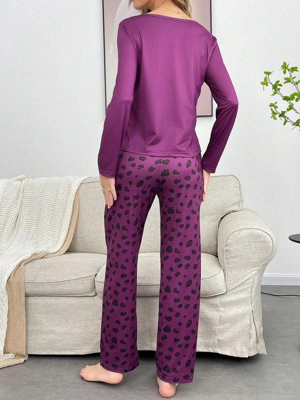 Leopard Skin PJs Set