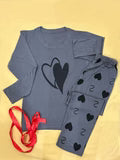 Grey Double Heart