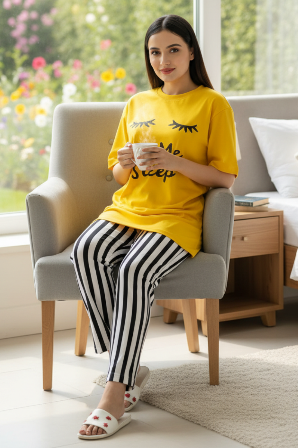 Yellow Let Me PJs SET